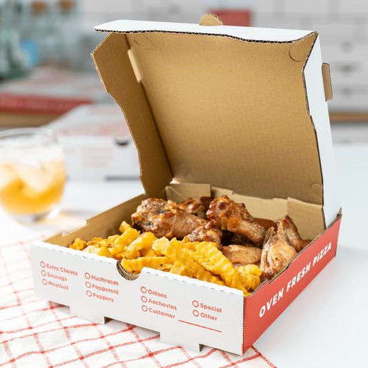 14. Corrugated Pizza Box, 8"x8"x2" [50ct]