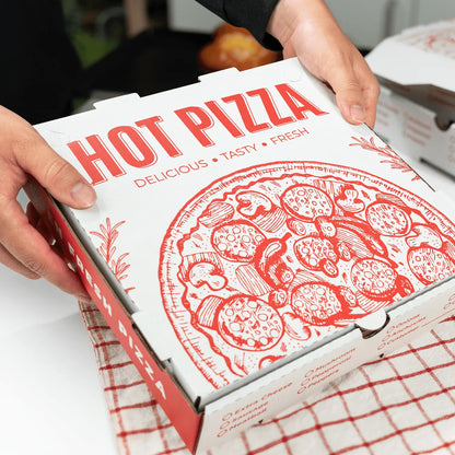 16. Corrugated Pizza Box, 14"x14"x2", [50ct]